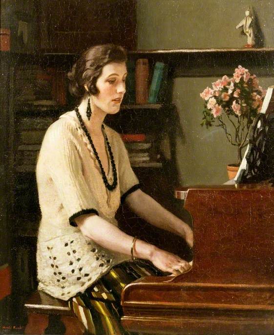 At the Piano by Harold Knight (1874-1961), c.1921 reproduced with permission of the estate of Dame Laura Knight, DBE, RA, 2012. All rights reserved © Tyne & Wear Archives & Museums