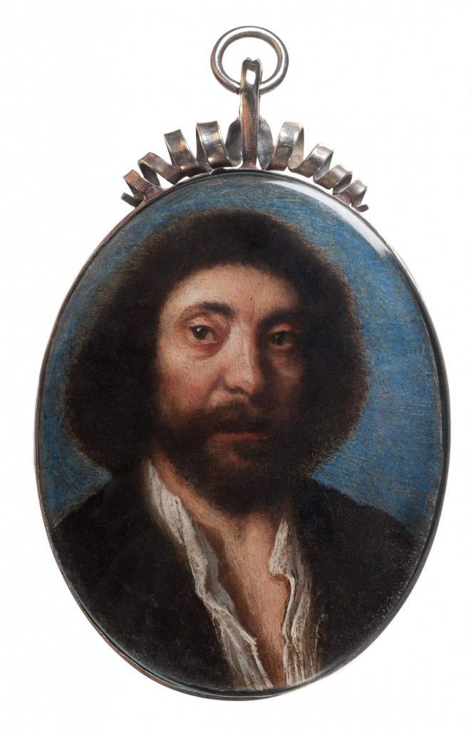 Portrait miniature of John Tradescant the younger by unknown artist, oil on silver, late seventeenth century. Bought with the assistance of the Art Fund, the Beecroft Trust and private donations © The Garden Museum