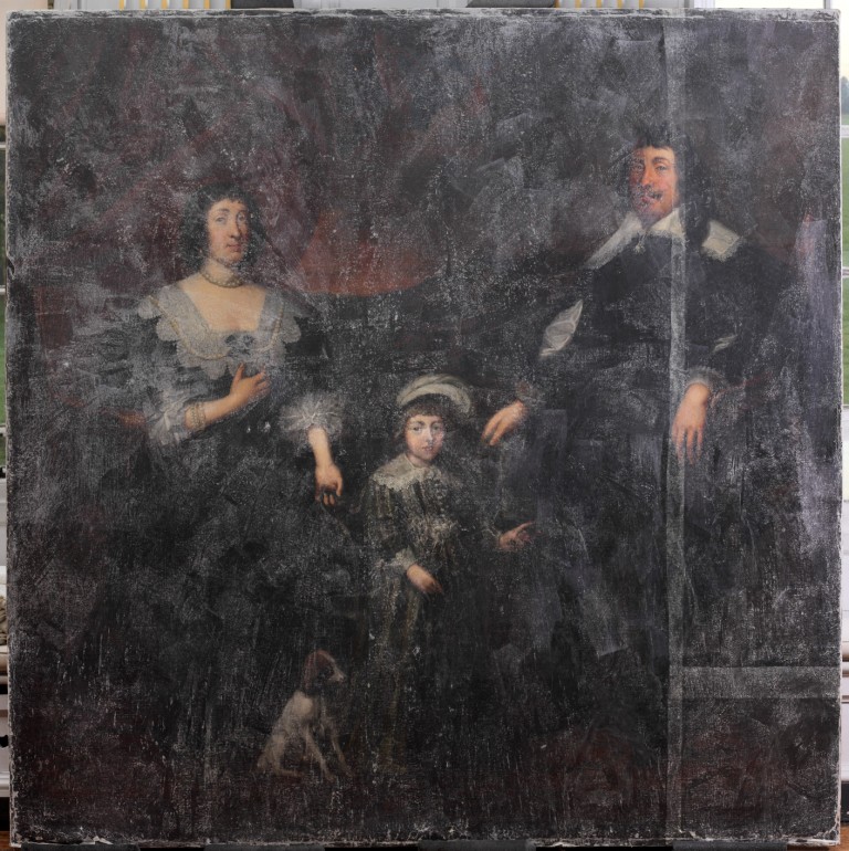 Mallory family portrait, mid-seventeenth century, National Trust, Fountains Abbey & Studley Royal. Photograph by Robert Thrift.