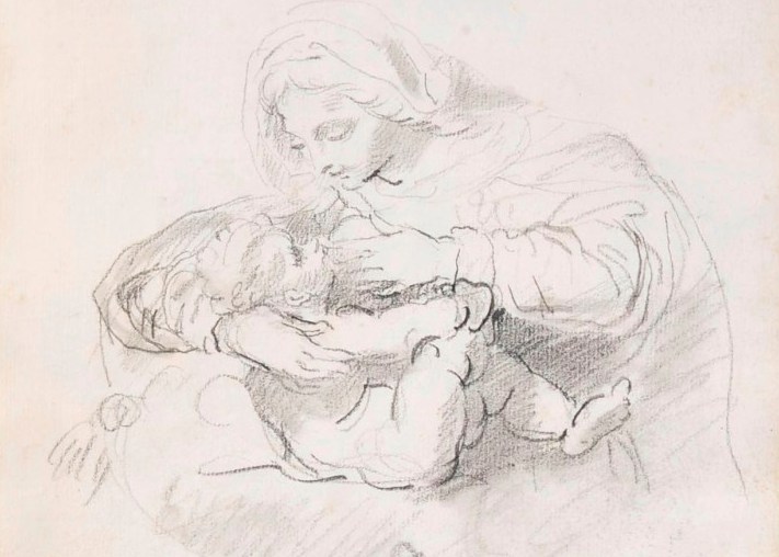 Reynolds Sketchbook (PLYMG Page 46r) by Joshua Reynolds (detail) © Plymouth City Council (Arts & Heritage)