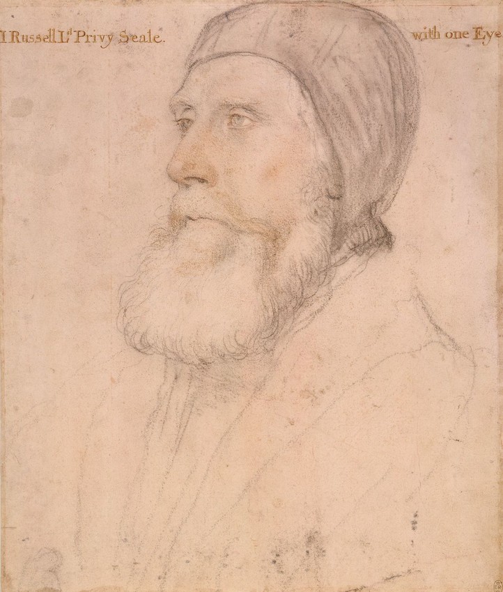 John Russell, 1st Earl of Bedford by Hans Holbein the Younger, c.1532-43, RCIN 912239. Royal Collection Trust © Her Majesty Queen Elizabeth II 2016