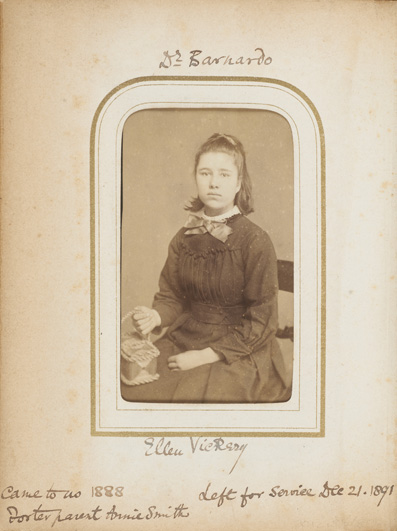 Ellen Vickery, fostered orphan, 1891 © Museum of London
