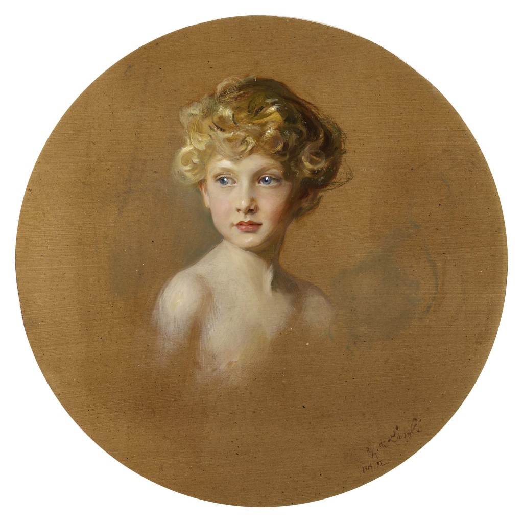 Richard Crewe-Milnes, Earl of Madeley (1911-22), by Philip Alexius de László (1869-1937), 1914, oil on artist’s board. Purchased with help from the ACE/V&A Purchase Grant Fund, Grosvenor Museum Society, Bequest of Mrs Frances Wise 2015.196. Conserved with help from the Megan Gwynne-Jones Charitable Trust.
