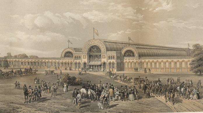 Fig. 2. James Gresham, detail of ‘Art Treasures of the United Kingdom, Manchester, 1857’. Lithograph (Heinz Archive, National Portrait Gallery, NPG7/2/2/3)