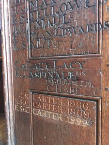 'Graffiti' in Upper School, Eton College. Photography by the author