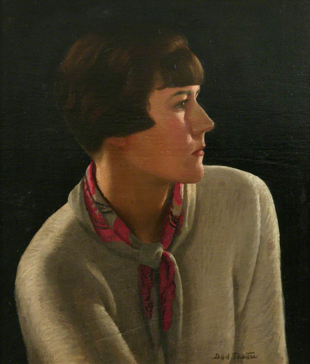 Self Portrait by Dod Procter, 1920-1930. Private Collection, on loan to Penlee House Gallery & Museum. © The artist's estate / Bridgeman Images. Image credit: Penlee House Gallery & Museum