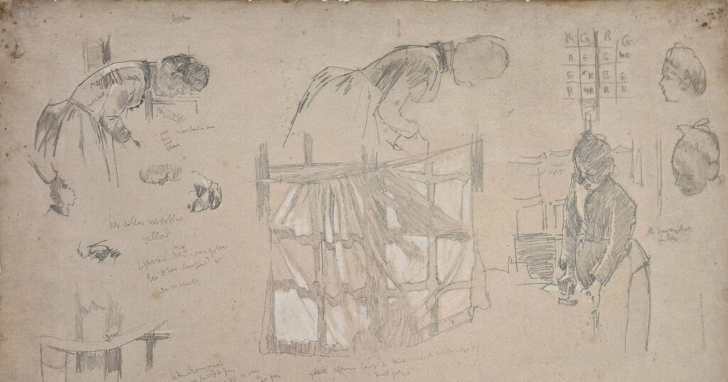 A Woman Ironing by Walter Sickert, c.1887. Leeds City Art Gallery. Bought, 1951