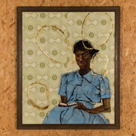 Portrait of Mrs Elvy Morton by Yvadney Davis. Commissioned for 100 Black Women Who Have Made A Mark.